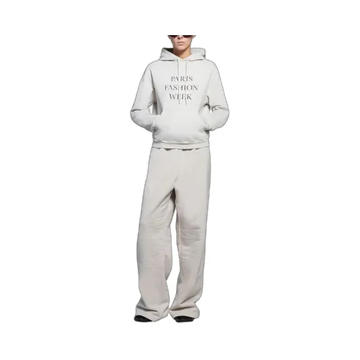 Fashion Week Shrunk Hooded Sweatshirt Grey
