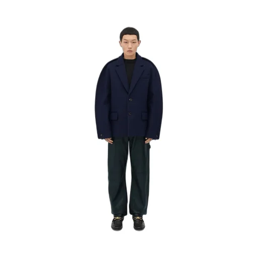 Melange Wool Felt Coat