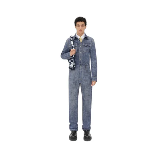 Textured Denim Viscose Shirt