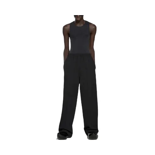 Elastic Waist Straight Leg Pants