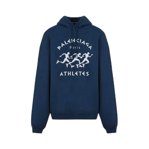 Balenciaga Athletes Print Oversized Hoodie