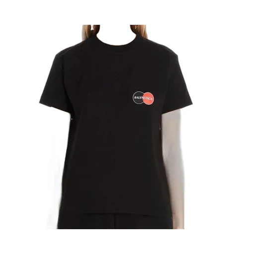 Chest Logo Printing Round Neck T-Shirt