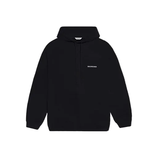 Fleece Sports Hoodie Black