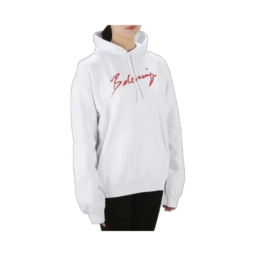 Classic Logo hooded Long Sleeves Hoodie White