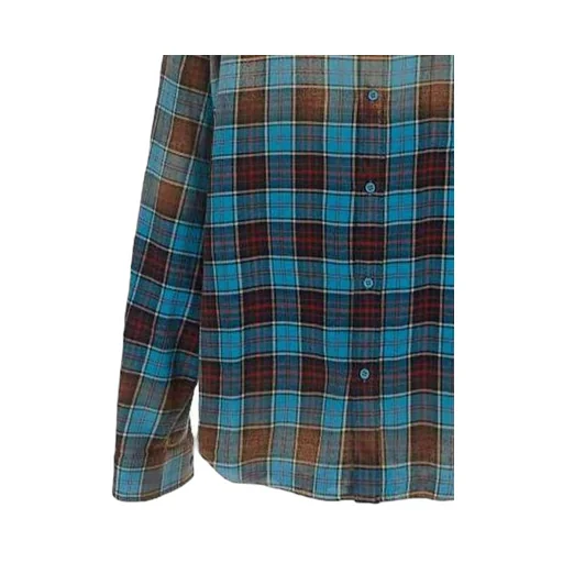 Check Flannel Oversized Long Sleeve Shirt