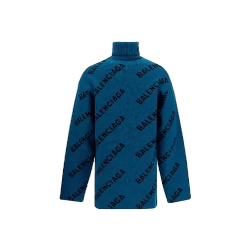 All Over Logo Turtleneck Sweater