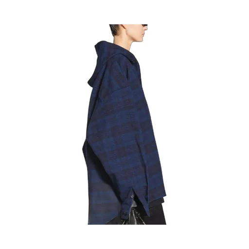 Check Overshirt Hoodie