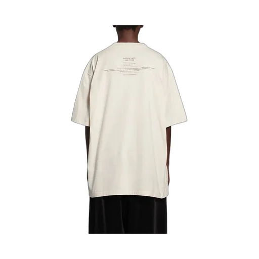 Couture Boxy Alphabet Printing Round Neck T-Shirt