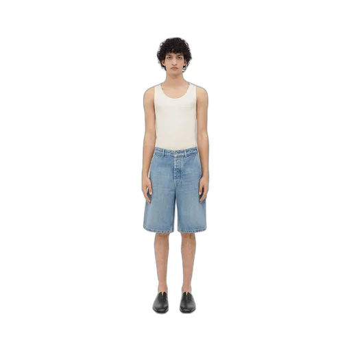 Vintage Indigo Cargo Denim Shorts