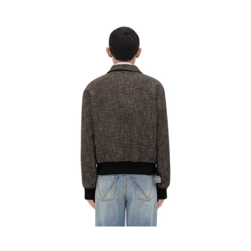 Wool And Cotton Pied De Poule Blouson