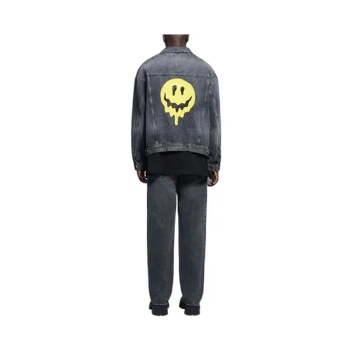 Drip Peace Large Fit Denim Jacket GS Black
