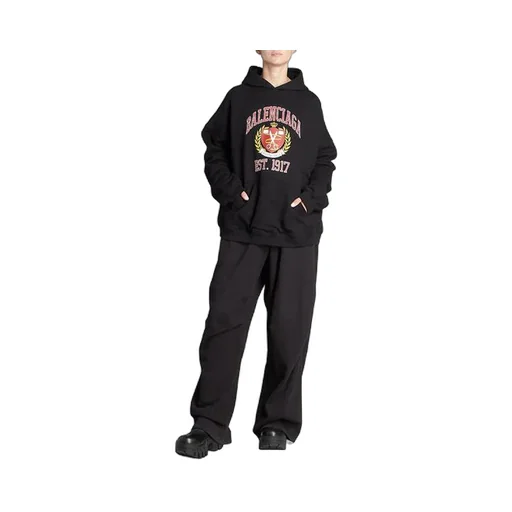 Est. 1917 College Logo Print Hoodie Wide Fit