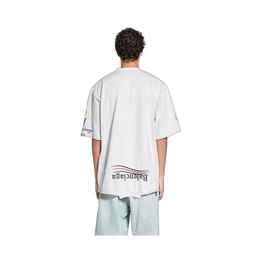 Paris Upside Down T-Shirt Oversized