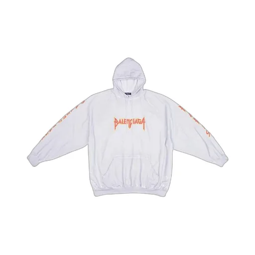 Metal Logo Hoodie Oversized Fit