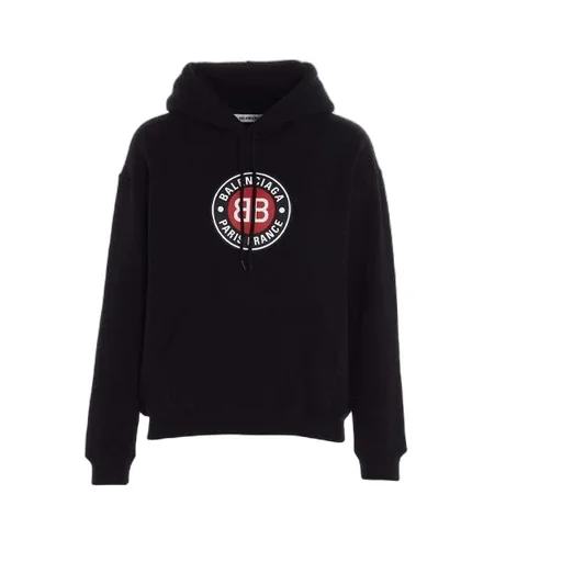 BB Logo hooded Long Sleeves Hoodie Black