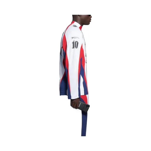 Hockey Sports Mesh Long Sleeves White