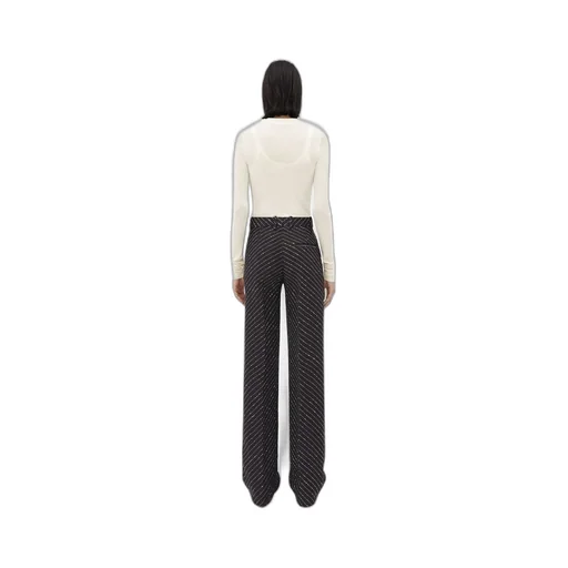 Diagonal Boucle Pinstripe Trousers