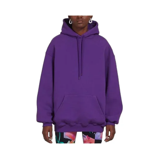 Logo Printing Hoodie Purple