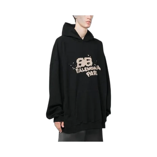 Hand-Drawn Bb Icon Hoodie Large Fit