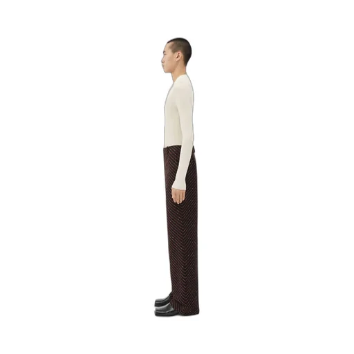 Diagonal Boucle Pinstripe Trousers