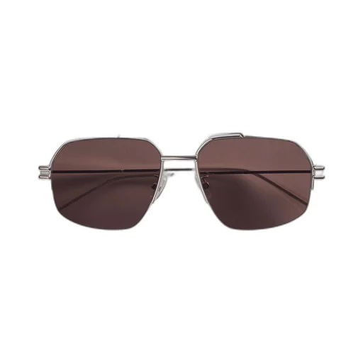 Bond Metal Half-Rim Aviator Sunglasses