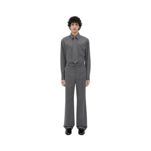 Light Wool Flannel Trousers