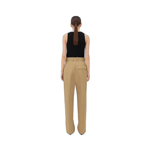 Cotton Twill Tapered Trousers