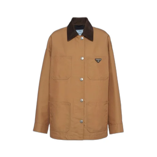 Technical canvas blouson jacket
