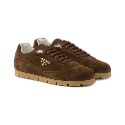 Trail faded suede sneakers
