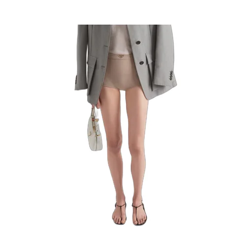 Ribbed knit boy shorts
