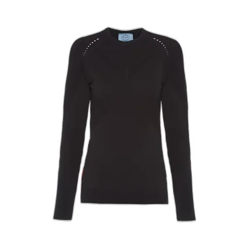 Soft Rec Polyester crew-neck sweater