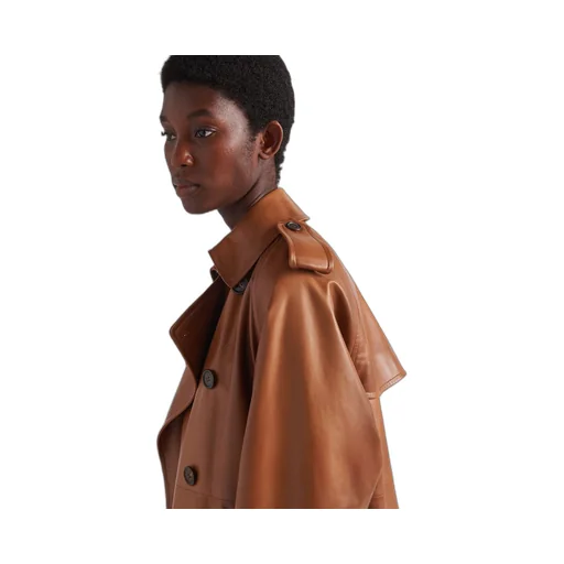 Nappa leather coat