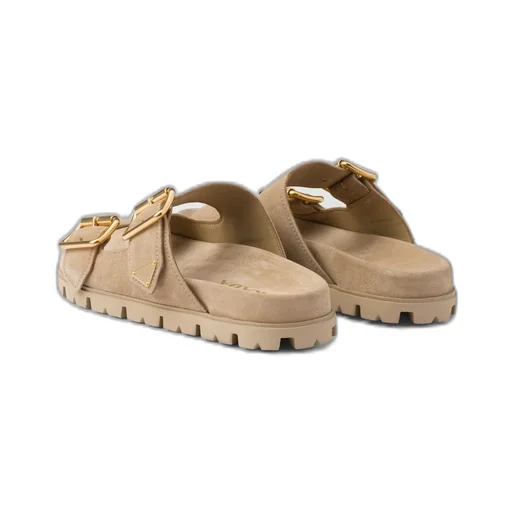 Suede strap slides