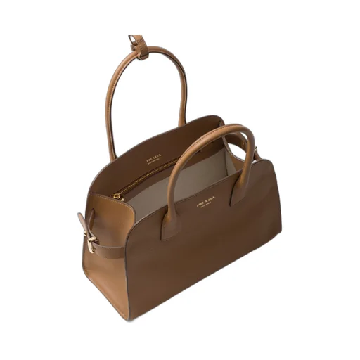 Medium leather tote bag