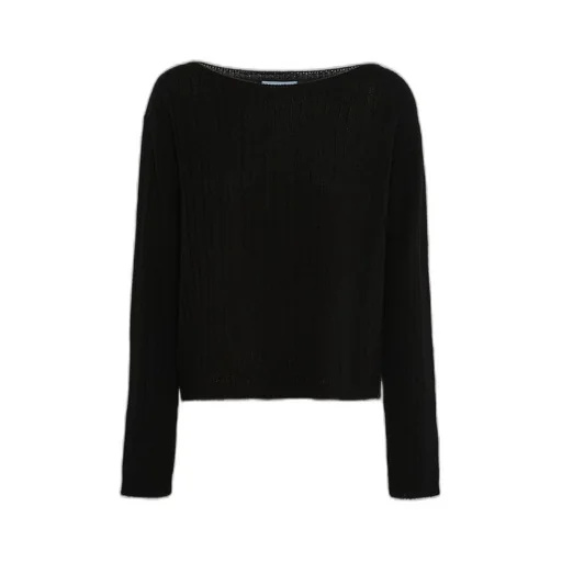 Wool and cashmere boat-neck sweater