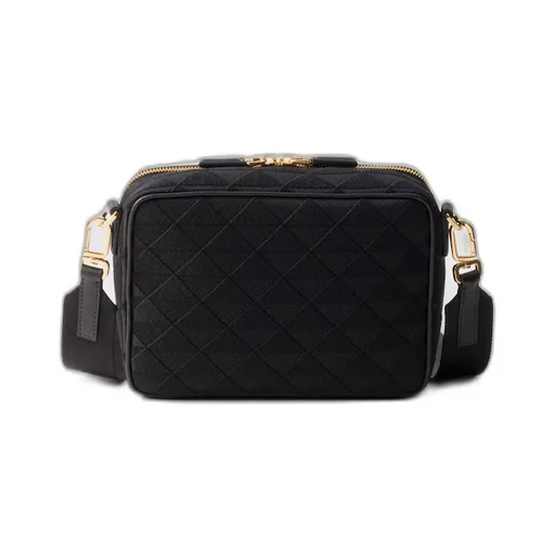 Prada Brique embroidered fabric bag