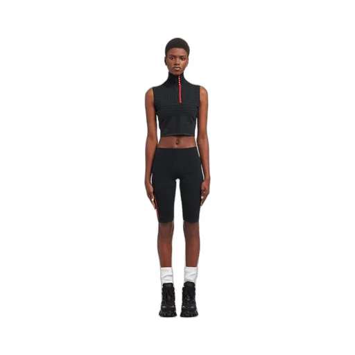 Tech Rec Re-Nylon piqué biker shorts