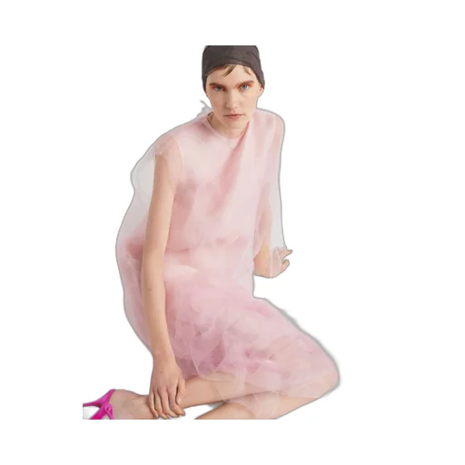 Technical voile dress