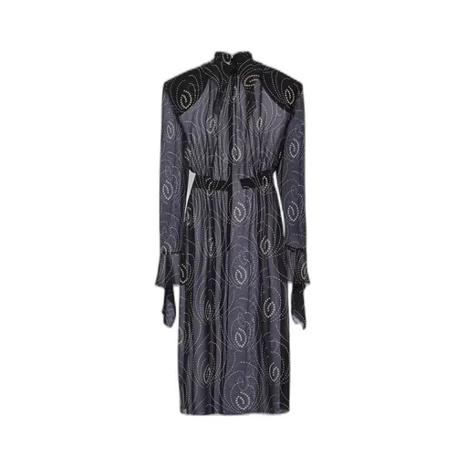 Printed georgette dress