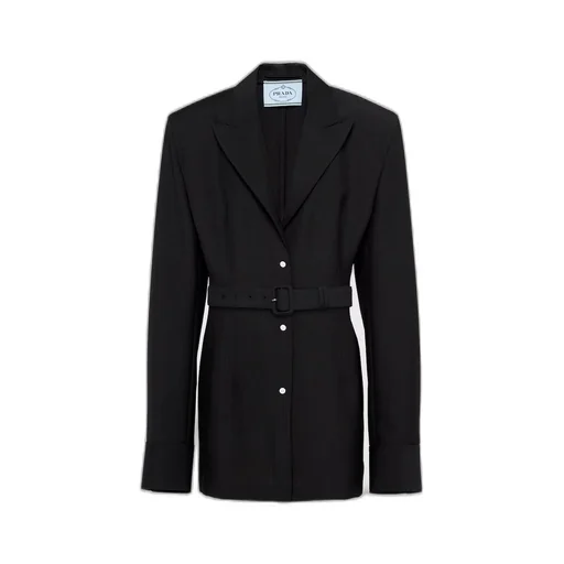 Single-breasted light mohair jacket