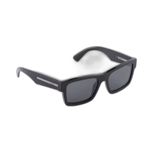 Sunglasses with iconic metal plaque