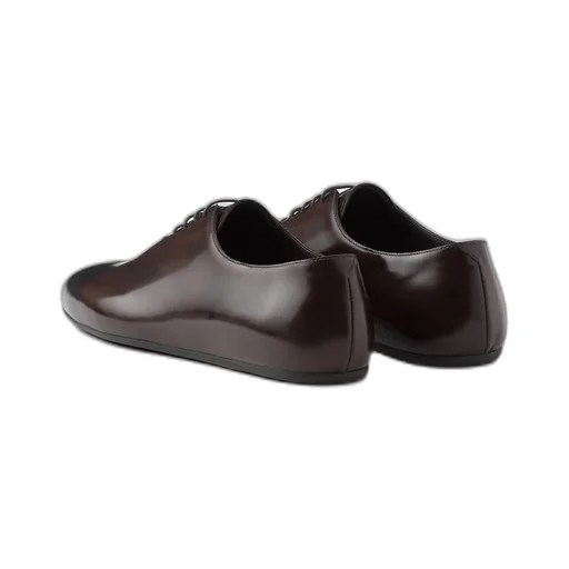 Brushed leather lace-ups