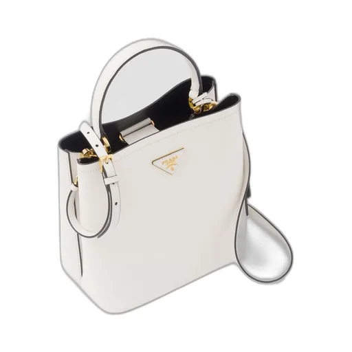 Medium Saffiano Leather Prada Panier Bag