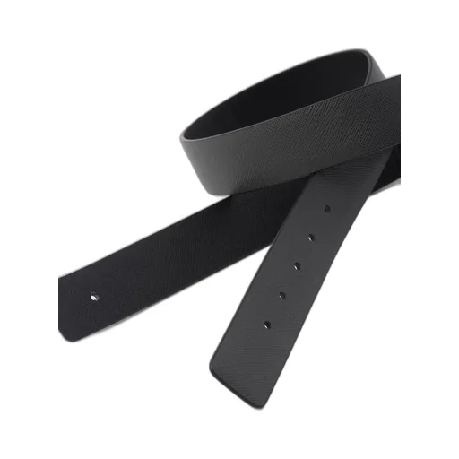 Reversible Saffiano leather belt strap