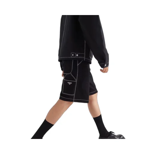 Stretch cotton Bermudas
