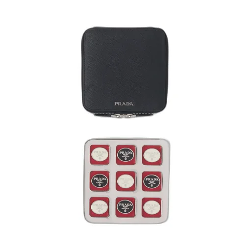 Saffiano leather Tic-Tac-Toe Set