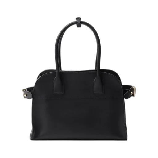 Medium leather tote bag