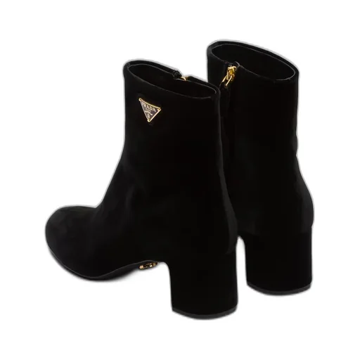 Velvet booties