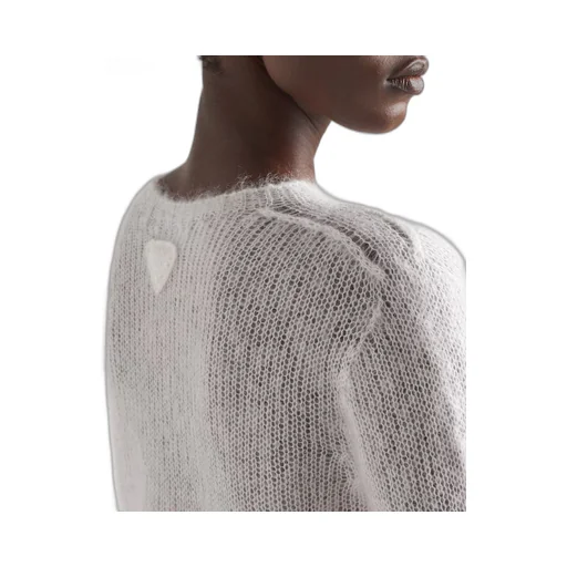 Mohair crew-neck sweater