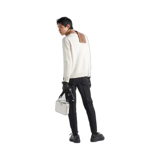 Wool and cashmere crew-neck sweater